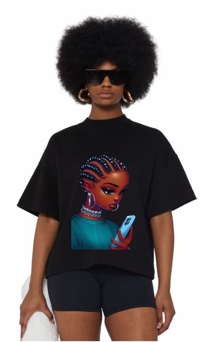 High-Quality Printed Tee - Women