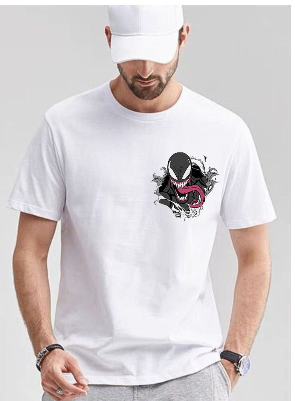High-Quality Printed Tee - Venom