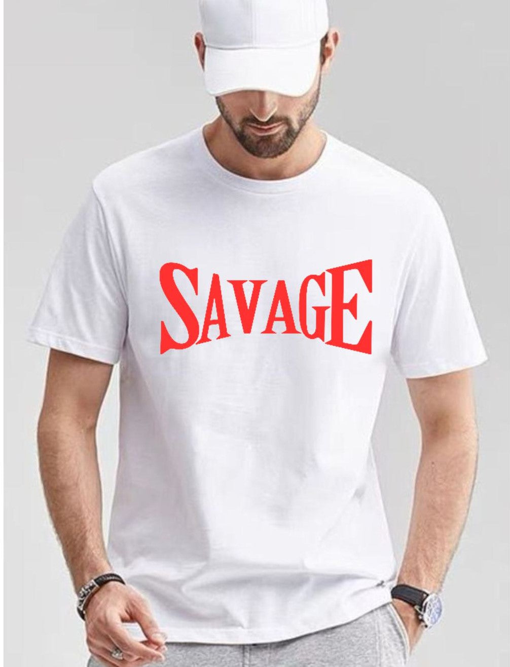 High-Quality Printed Tee -Savage