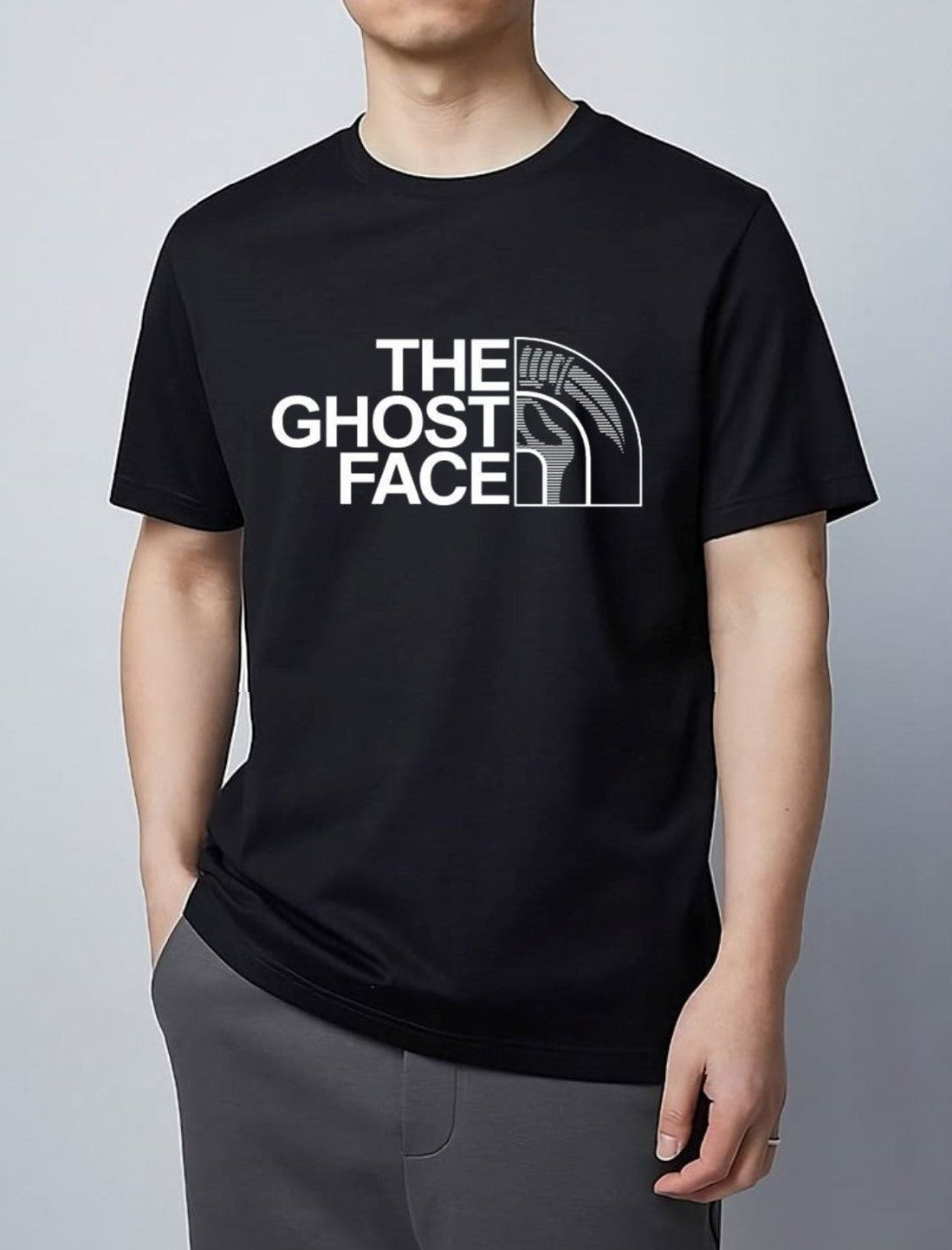 High-Quality Printed Tee - The Ghost Face