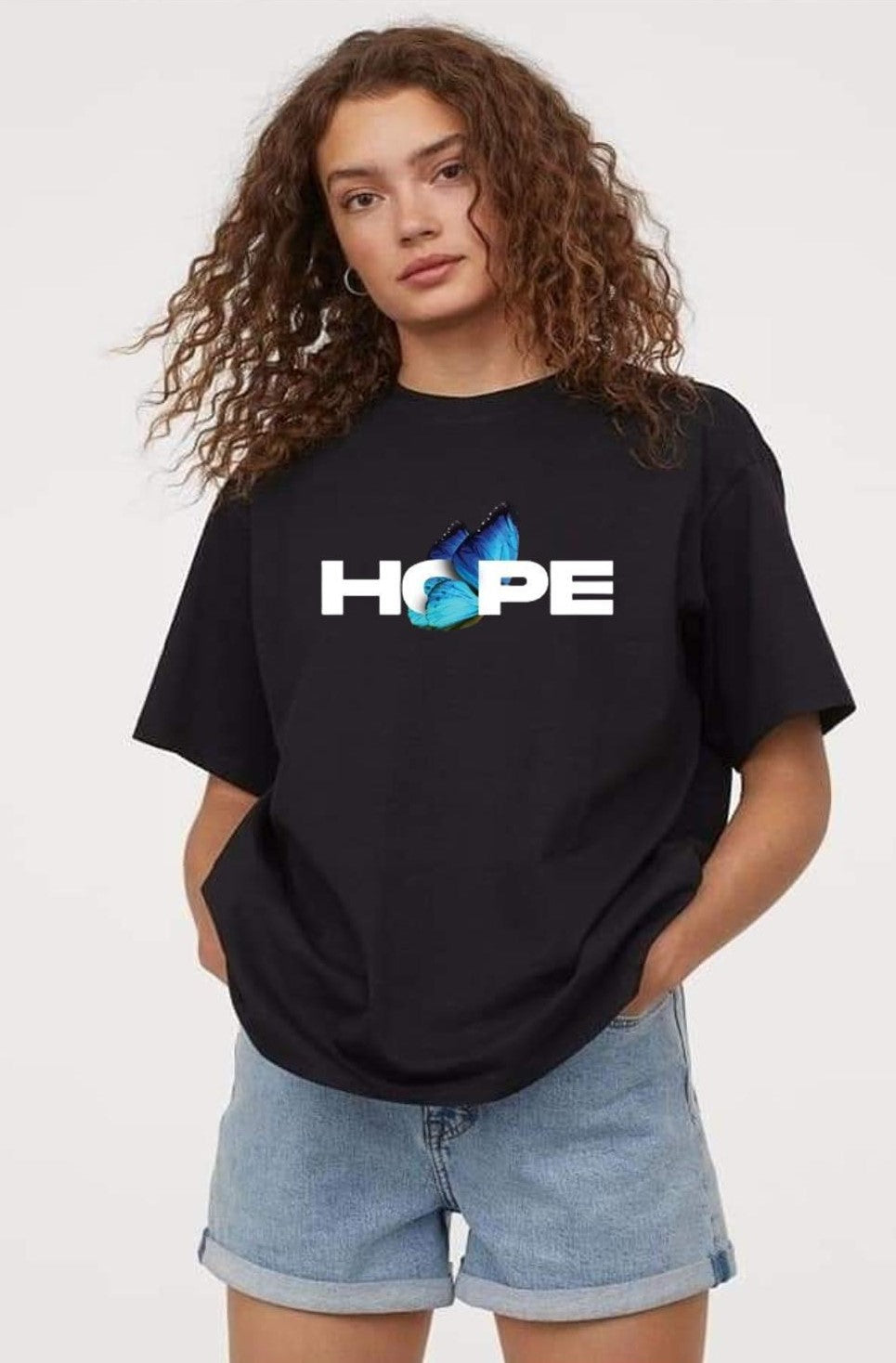High-Quality Printed Tee - HOPE