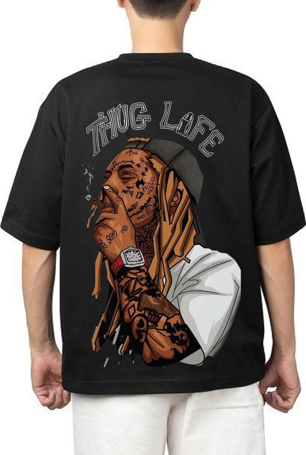 Personalized Print T-Shirt - Thug Life