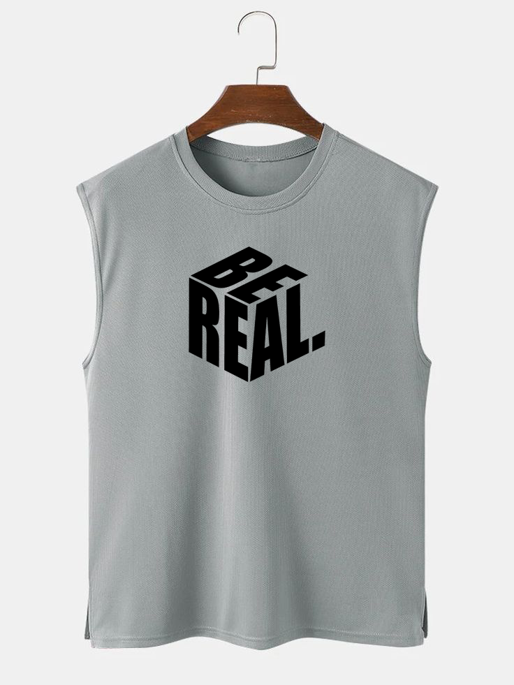 Be Real Tank Top - Gray
