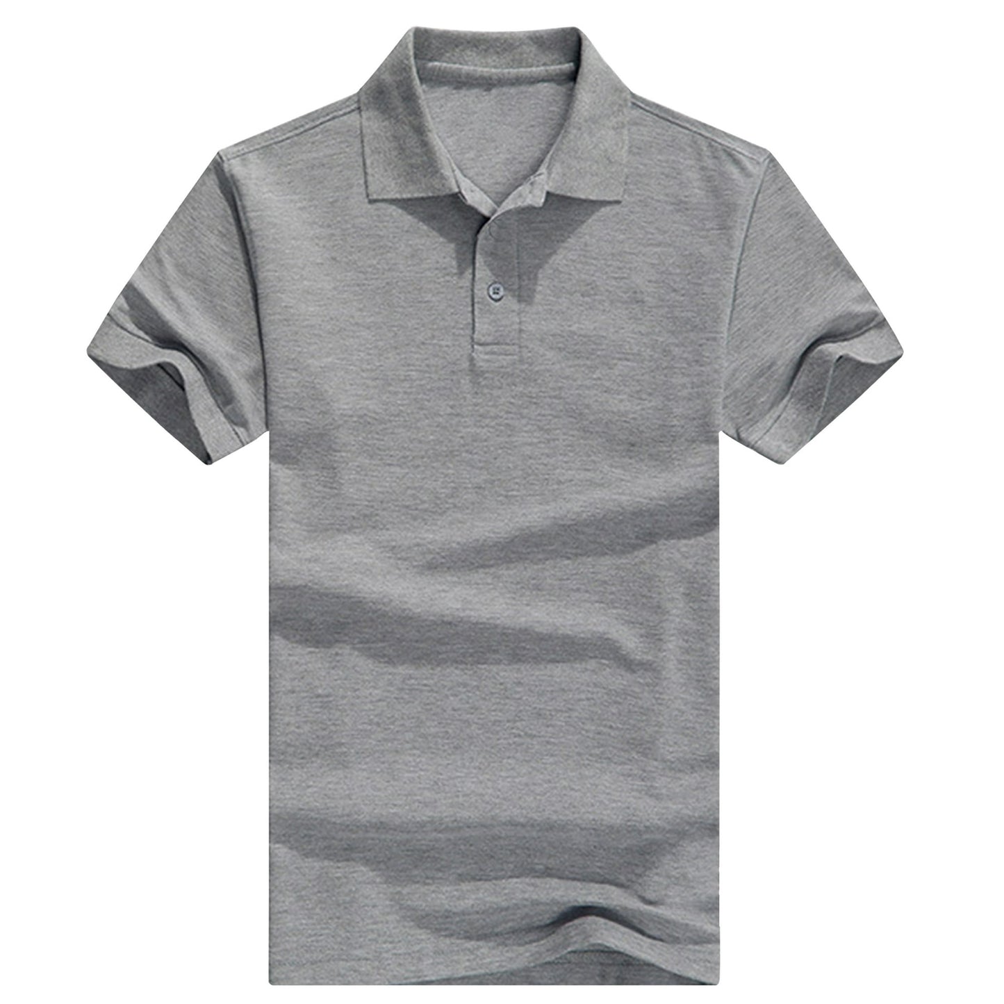 Men's Regular-Fit Cotton Short Sleeve - Casual Plain Polo Shirt