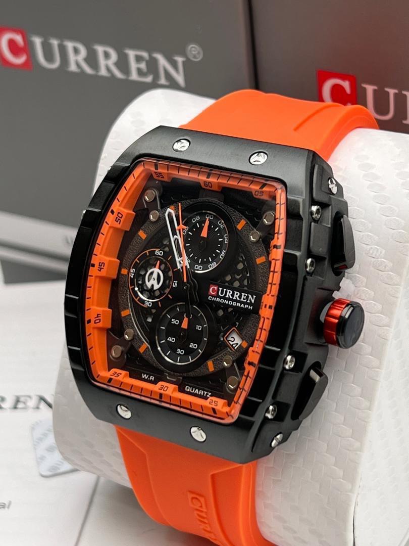 CURREN Chronograph Watch - Orange