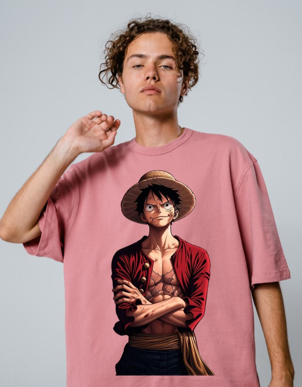 High-Quality Printed Tee - Luffy