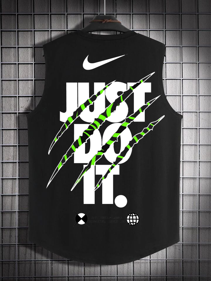 Just Do It Tank Top - Black