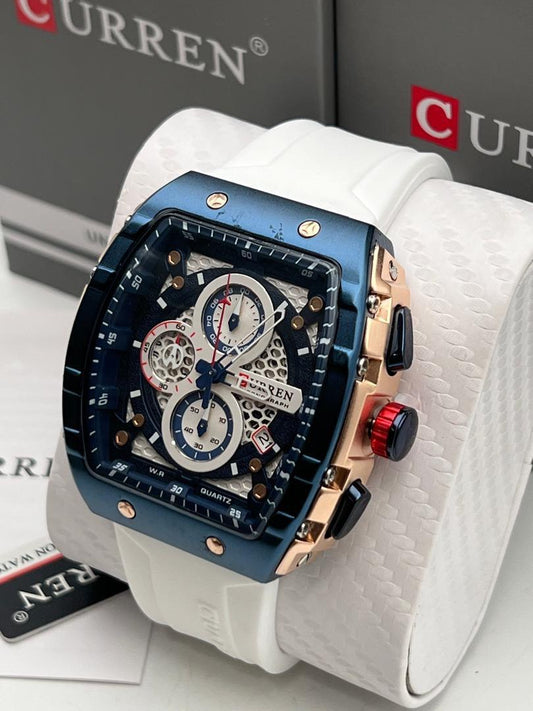 CURREN Chronograph Watch - White