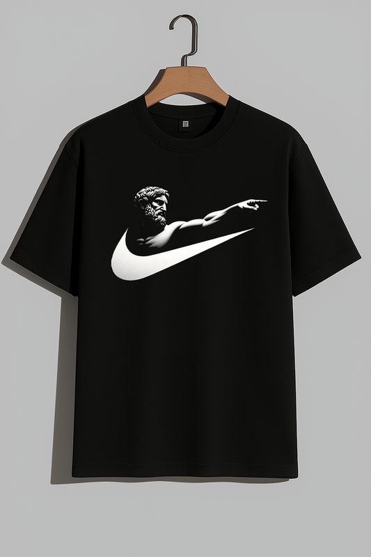 230 GSM Customized Black T-Shirt