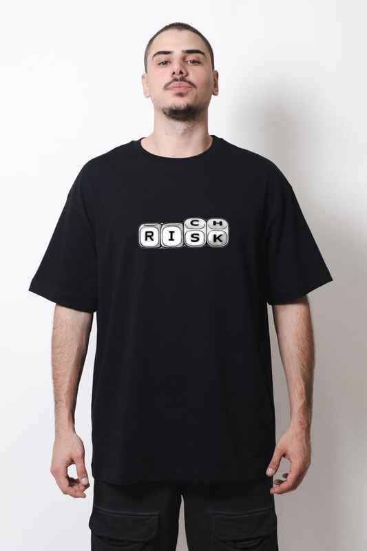 230 GSM Customized "Rich" Black T-Shirt