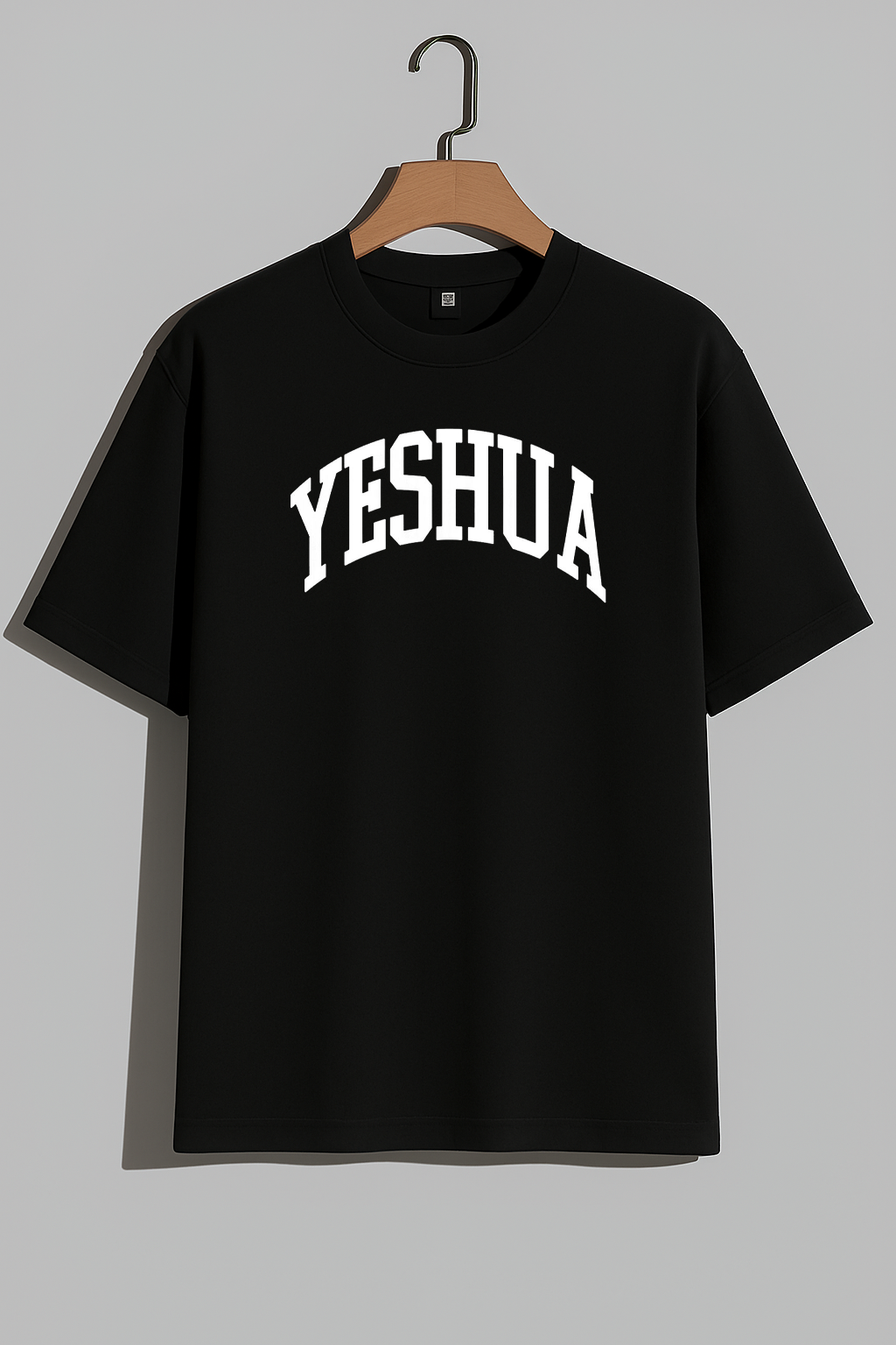 230 GSM Black "Yeshua" T-Shirt