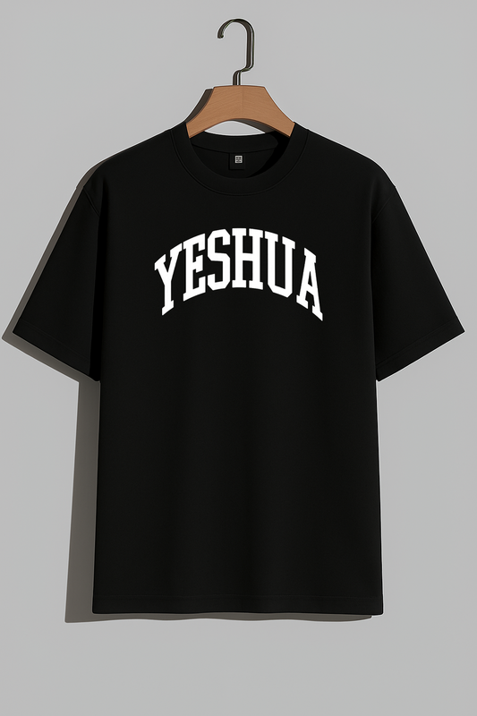 230 GSM Black "Yeshua" T-Shirt