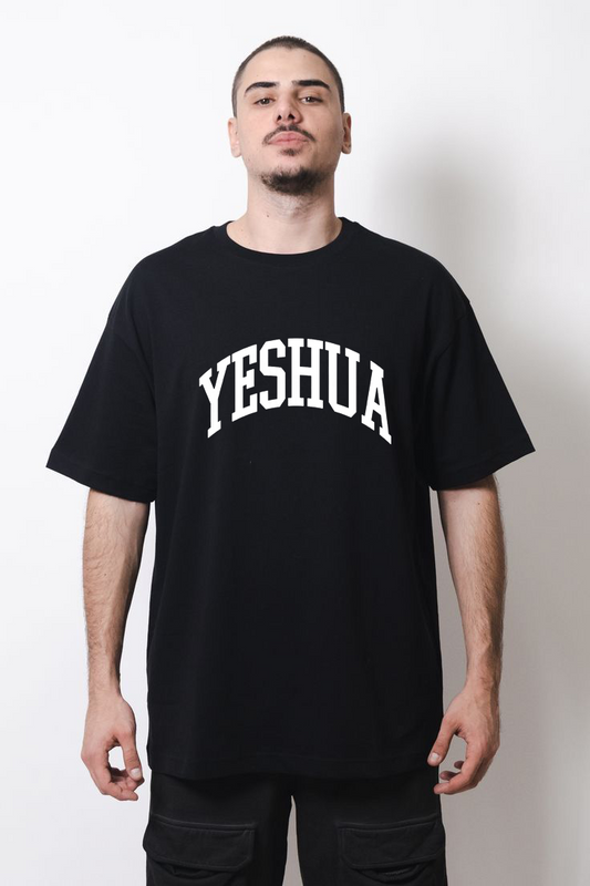 230 GSM Black "Yeshua" T-Shirt